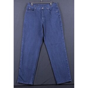 VINTAGE 90s Y2K Arcadia 34x32 USA MADE Jeans Blue Dark Wash